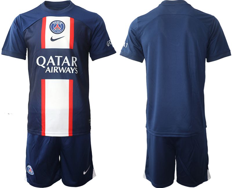 Men 2022-2023 Club Paris St German home blue blank Soccer Jerseys->paris st german jersey->Soccer Club Jersey